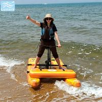 Pontons plats pour cycle aquatique, monoplace, avec cadre en aluminium et matelas flottant avant en Drop Stitch, pour hôtel, pliable, de Chine, Lumark