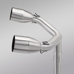 Pour MSX125 MSX 125 2012-2020 systèmes d'échappement de moto avant moyen lien tuyau modifier Double trou évasion connecter silencieux - Product Image 3