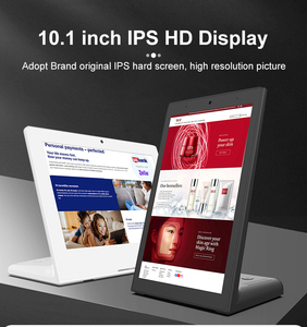 Giá rẻ 10.1 inch vuông không thấm nước phẳng cảm ứng điện dung màn hình Màn hình cho nhà hàng đặt hàng L Shape <span class=keywords><strong>Tablet</strong></span> PC - Product Image 4