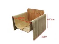 Sofá Cama Modular de Madera para Sala de Estar, Conjunto de Sofás Transitorios con Forma Única, Sillón Seccional Convertible