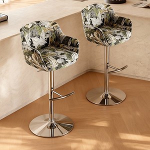 Chaise haute de bar au design moderne, style français, pour café, <span class=keywords><strong>tabouret</strong></span> de bar relevable - Product Image 3