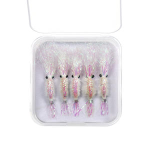 4 #6 #8 #10 #12 #14 #16 # Offre Spéciale pêche à la mouche leurre à crevettes bionique lumineux 5 pièces/ensemble - Product Image 1