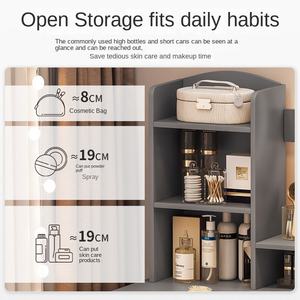 Best Selling White 1/2/4 Drawers Durable <strong>Assembled</strong> Apartment-Friendly <strong>Dressing</strong> <strong>Table</strong> with Lighted Mirror and Chair for Makeup - Product Image 6