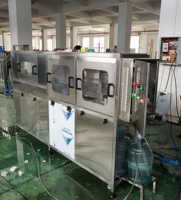 Machine de remplissage d'eau automatique de 5 gallons, bouteille de 20 litres, moteur électrique, pour boissons, usage médical, moteur principal, engrenage, PLC