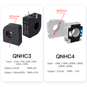 <strong>Hall</strong> Sensor Dc QNHCK1-21 50A 100A 200A <strong>Hall</strong> Effect Clamp Ct Open Type Current Transducer Split Core Current Transformer 2.5&plusmn;2V - Product Image 5
