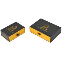 Boîte en carton rigide recyclable avec insert en mousse, estampage à chaud, logo personnalisé, pelliculage brillant pour emballage de bijoux et de montres