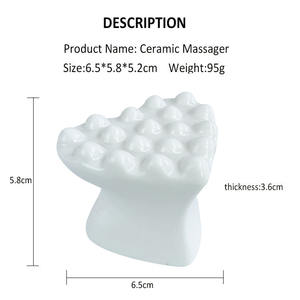 Venda quente Cerâmica Massageador Amor Coração Em Forma 3D Handheld Massageador Massagem Corporal para Homeheld - Product Image 6