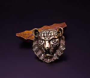 Clips Decorativos Vintage Extraíbles para Zapatos de Mujer, Adornos para Zapatos, Bolsos, Sombreros, Estilo Cabeza de León, Retro Dorado - Product Image 3