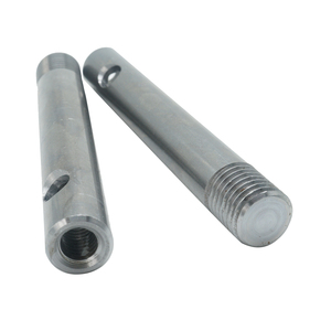 Goupille à fourche filetée extérieure et intérieure en acier inoxydable, goupille cylindrique avec trou de fixation latéral, usinage CNC - Product Image 1