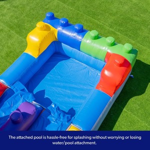 Vui Vẻ Lớn Ngoài Trời Gia Đình Trampoline Inflatable PVC Lâu Đài Bouncy Với Nước Vui Chơi Giải Trí Công Viên Chủ Đề Trượt Thiết Bị Giá Rẻ - Product Image 3