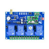 Récepteur de télécommande sans fil RF DC12-48V 4 canaux pour grue industrielle, portail, porte de garage 315/433/868MHz, apprentissage, métal, portée 100m