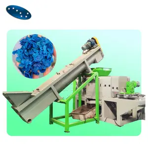 Extractor de bolsas tejidas de película de plástico, máquina granuladora de secado para Polietileno