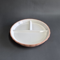 Ensemble de vaisselle en céramique pour enfants, assiettes et bols en porcelaine, avec manchon en silicone antidérapant