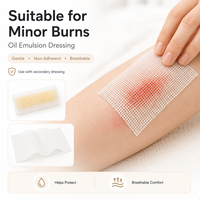 Pansement en gaze médicale non occlusive et hautement perméable BLUENJOY pour les brûlures mineures, les abraisons et les lacérations