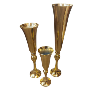 Jarrón Decorativo para el Hogar de Diseño Nuevo y Personalizable, Estilo Elegante Dorado, Jarrones de Aluminio y Hierro para Decoración del Hogar - Product Image 5