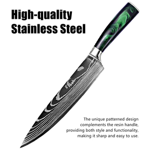 Set <span class=keywords><strong>di</strong></span> <span class=keywords><strong>Coltelli</strong></span> Professionali Giapponesi MANJIA OEM ODM in Acciaio Inossidabile 4Cr14 Laser Damascus Personalizzati per <span class=keywords><strong>Cucina</strong></span> - Product Image 4