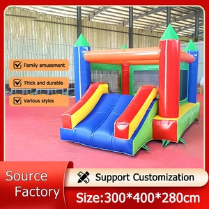 Château gonflable amusant pour enfants, structure <span class=keywords><strong>de</strong></span> saut gonflable d'extérieur 3m*4m, toboggan gonflable, château gonflable à vendre - Product Image 2