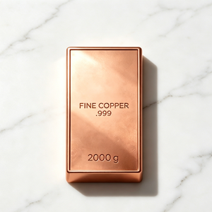 2kg .999 Fine Pure Copper Bullion <b>Bar</b> Custom Engraving Decoration Collection Gift Ingot - Product Image 2