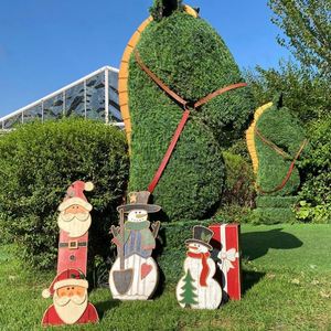 Handmade Garden Wood Christmas Decorations Kit Customizable Outdoor <b>Doll</b> Design for Festive - Product Image 5