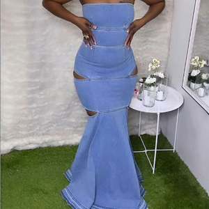 New Women Fashion Sleevess Sexy Slim Fit <strong>Wrap</strong> Hip <strong>Dress</strong> - Product Image 2