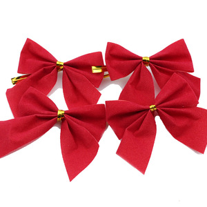Kerst Kransen Cadeaupapier Levert Mini Rood Goud Zilver Kerstboom Krans Strikken Strik - Product Image 2