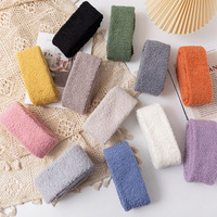 Chaussettes d'hiver chaudes et douillettes en peluche épaisse, respirantes, à motif de Noël, écologiques, pour la maison, vente en gros