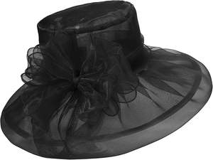 Chapeaux de Derby Kentucky élégants pour femmes 2026 – Chapeaux de cérémonie en organza pour thé et mariage victorien – Fascinator - Product Image 2