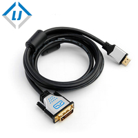 Cable de Video DVI-D Macho a Macho de Zhongshan LJ Electronic LTD, Adaptador DVI 24+1 de Doble Conexión de 1.8M para Proyector, LCD, DVD, TV HD, XBOX
