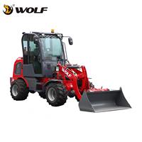 Chargeuse sur pneus Wolf Mini780T avec garantie de 1,5 an et support pour pièces de rechange, idéale pour l'agriculture