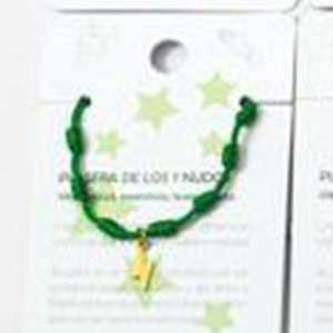 Pulsera de Acero Inoxidable Golden Lightning con Nudo de Siete Estrellas, Joyería de Moda Hecha a Mano, Set de 12 Piezas - Product Image 4