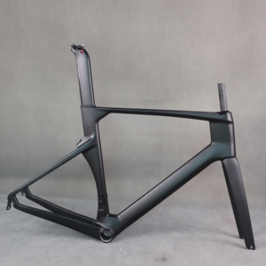 Khung xe đạp đua đường trường phanh vành Tantan c, dây dẫn trong, khung <span class=keywords><strong>carbon</strong></span>, phụ tùng xe đạp T800 700*28C BB86, màu đen mờ TT-X - Product Image 1