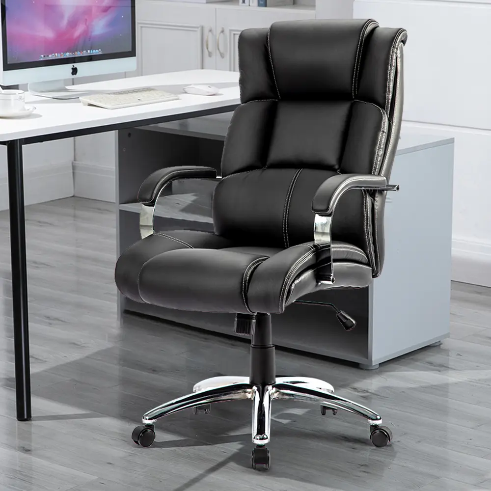 Design moderno confortevole sedia da ufficio girevole sedia da ufficio direzionale in pelle