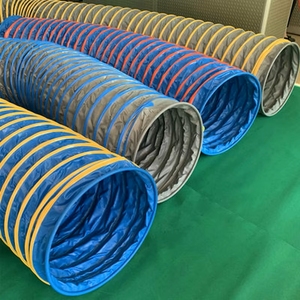 Tunnel d'agilité pour chien en PVC imperméable durable de 15 pieds, extrémité ouverte, 24 pouces, tubes flexibles renforcés pour l'entraînement des chiens de compagnie - Product Image 6
