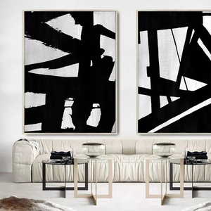 Opere d'Arte Personalizzate per l'Ospitalità, Stampe in Bianco <span class=keywords><strong>e</strong></span> Nero, Acquisti d'Arte FF&<span class=keywords><strong>E</strong></span>, Arte Murale Astratta Moderna <span class=keywords><strong>e</strong></span> Lussuosa per Interni - Product Image 3