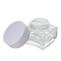 Emballage en verre de luxe direct d'usine 30g 50g pot de crème 30ml verre clair cosmétique visage toner lotion pour le corps pompe bouteille emballage