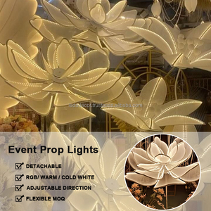Leda ดอกบัวที่สง่างามตกแต่งงานแต่งงานปาร์ตี้กลางทางเดินไฟบัวเหมาะสำหรับตกแต่งงานปาร์ตี้ - Product Image 2
