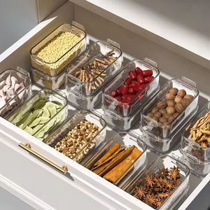 Fiambreras transparentes de gran capacidad, organizador de cocina, caja de almacenamiento de alimentos secos, contenedores de almacenamiento de cocina, artículos para el hogar - Product Image 3