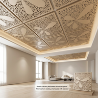 Panel de Revestimiento de Aleación de Aluminio Perforado para Techo Falso Moderno, Techo Metálico Insonorizado para Interiores Comerciales de Hoteles y Oficinas