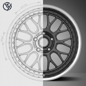 Jantes forgées style mesh rétro classique, finition gunmetal, 17 et 18 pouces, pour BMW E30 VW Golf MK4 - Product Image 6