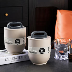 قالب هوكي ويسكي خالي من مادة Bpa لهوكي الجليد من الدرجة الغذائية قوالب هوكي مكعبات الثلج الكبيرة المخصصة ، قوالب مستديرة لمكعبات الثلج ذاتية الصنع مع غطاء - Product Image 4