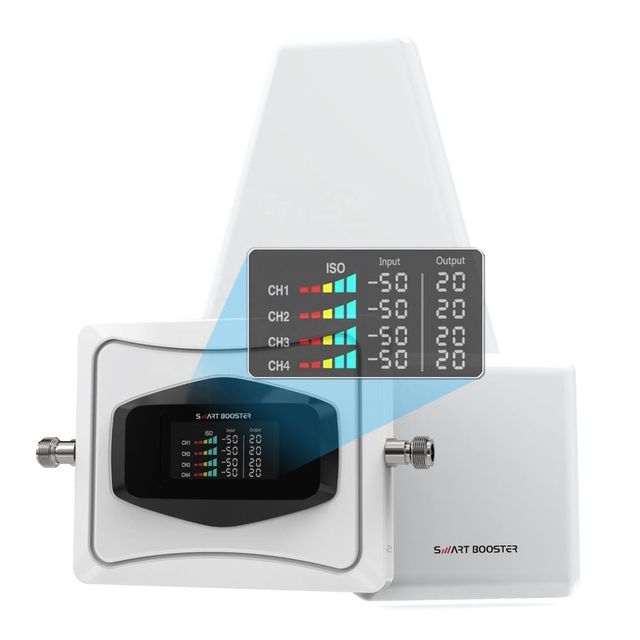 Cell Phone Signal Booster Mobile Phone Repeater Home & Office Signal Amplifier Intelligent LCD Signal Extender