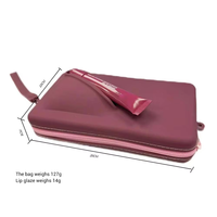 Sac cosmétique en silicone de luxe avec design créatif 3D, bandoulière, rangement pour téléphone portable, étanche et antichoc