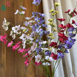 Flores de Seda Mixtas, Arreglos Florales Artificiales Realistas para Decoración de Bodas, Hoteles y Vestíbulos - Product Image 1