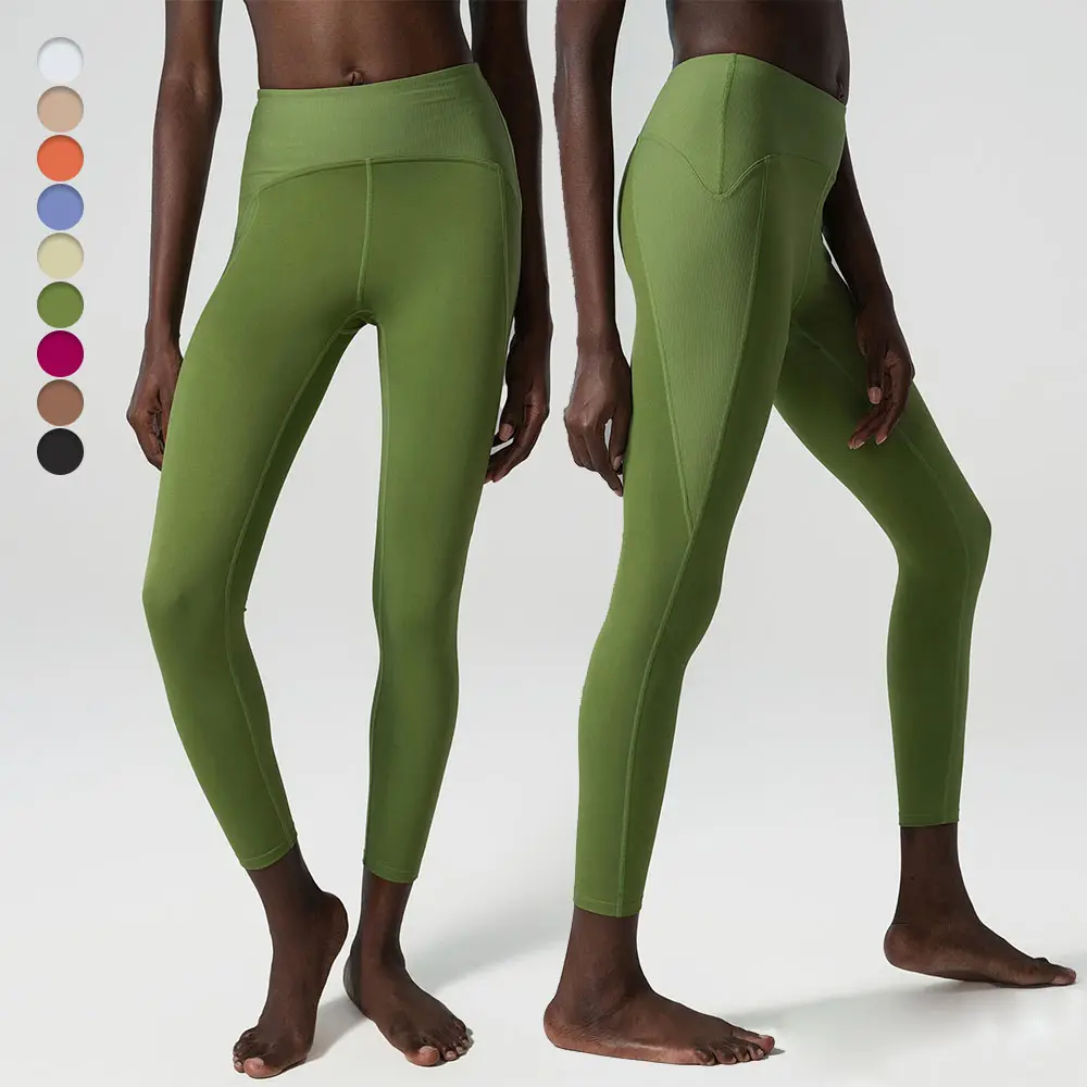 Nuovo arrivo Leggings da donna a vita alta taglie forti per esercizi ad asciugatura rapida per Fitness pantaloni da Yoga stampati all'ingrosso