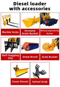 Chargeuse sur pneus robuste de 2 tonnes avec flèche et godet renforcés - Product Image 5