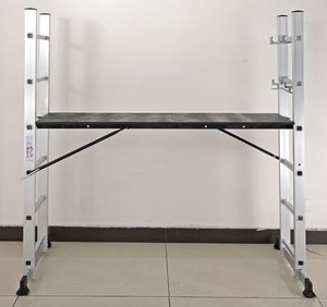 Escaleras y andamios Deliladder Andamio práctico plegable de aluminio Escalera Andamio con ruedas - Product Image 2