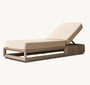 Tumbona Ajustable de Teca Resistente al Sol para Exteriores, Ideal para Hoteles, Villas y Parques - Product Image 5