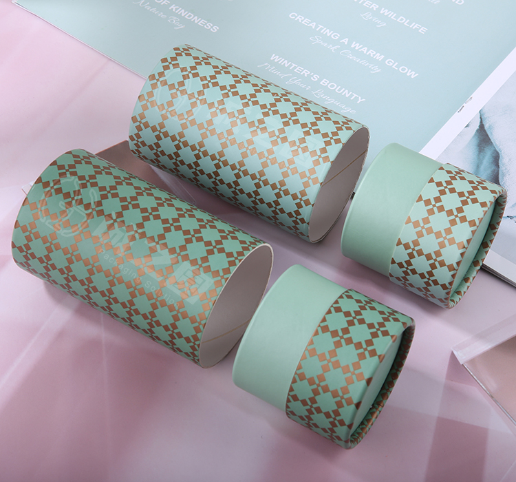 Customizable Logo Printed Eco-friendly Biodegradable Recyclable Paper Tube Packaging with Vanishing Printing for Gift & Craft