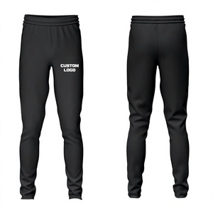 Custom Black <b>Trouser</b> Pant Polyester Fleece Apparel Manufacturing Sportswear - Product Image 1
