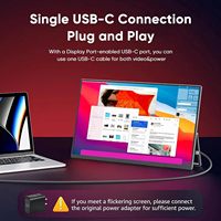 Moniteur de jeu portable OEM/ODM 13 pouces IPS 1200P 60Hz FHD avec USB-C HDR et haut-parleurs intégrés avec support pour ordinateurs portables